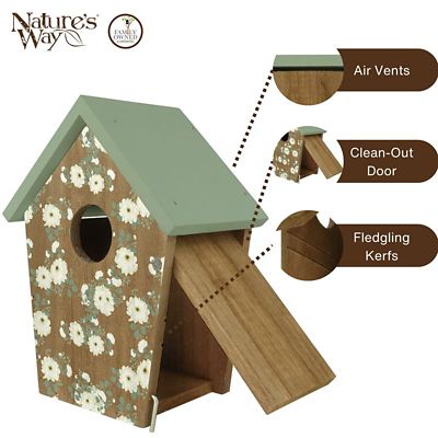 Image showing  Verdant Petals Decorative Bluebird House