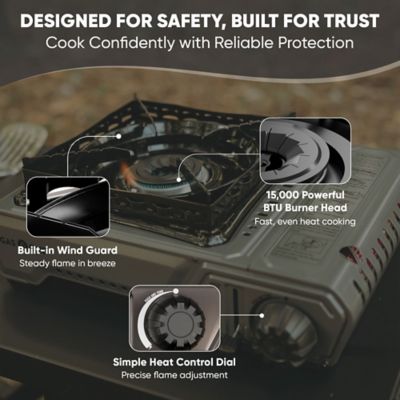 Image showing  15,000 BTU Butane Camping Stove