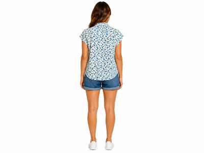 Image showing  Short Sleeve Blueberry Printed Camp Shirt