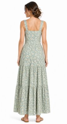 Image showing  Sleeveless Daisy Floral sundress