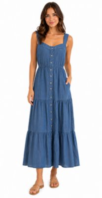 Cotton and Rye Women's Sleeveless Denim Sundress
