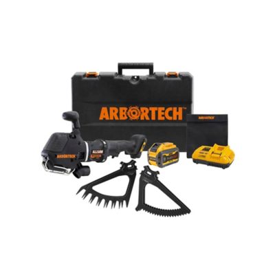 Arbortech AllSaw Cordless Landscaping Wood and Turf Kit Powered by DEWALT (1 Turf Blade, 1 Wood Blade)