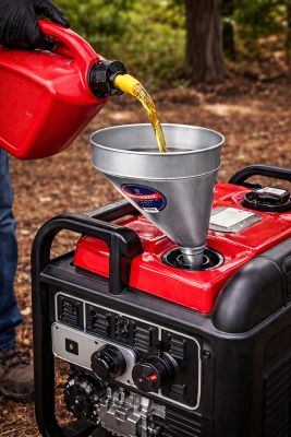 Image showing 5 th Behrens 6 qt., Galvanized Steel Offset Funnel