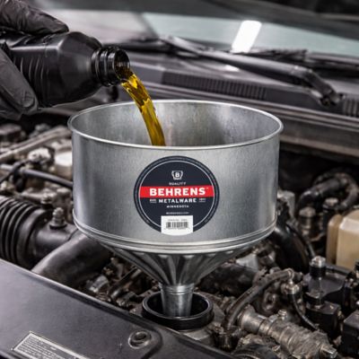 Image showing  12 qt. Galvanized Steel Funnel