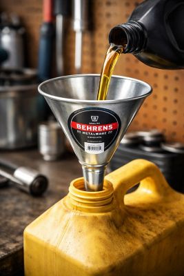 Image showing  1 qt., Galvanized Steel Funnel