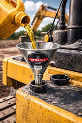 Image showing  1 qt., Galvanized Steel Funnel