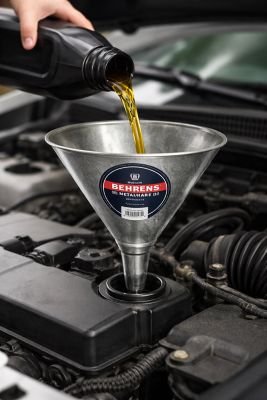 Image showing 2 th Behrens 2 qt., Galvanized Steel Funnel