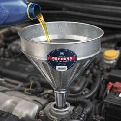 Image showing  9 qt., Galvanized Steel Funnel