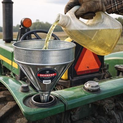 Image showing  9 qt., Galvanized Steel Funnel