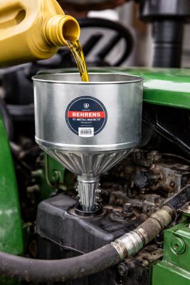 Image showing 3 th Behrens 8 qt., Galvanized Steel Lock-On Tractor Funnel