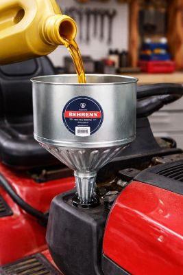 Image showing 4 th Behrens 8 qt., Galvanized Steel Lock-On Tractor Funnel