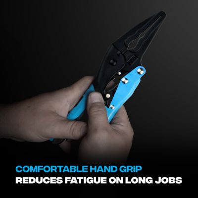 Image showing  Auto Adjust 7-Inch Needle Nose Pliers, Gripped