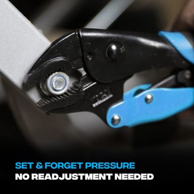 Image showing  Auto Adjust 10-Inch Curve Jaw Pliers, Gripped