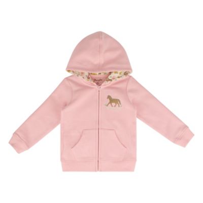 Wrangler Girls' Horse Zip-Up Hoodie