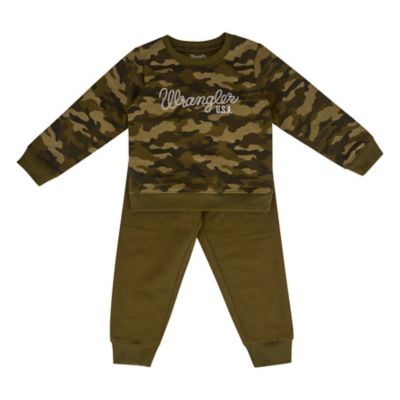 Wrangler Boys' Camo Sweatshirt Set