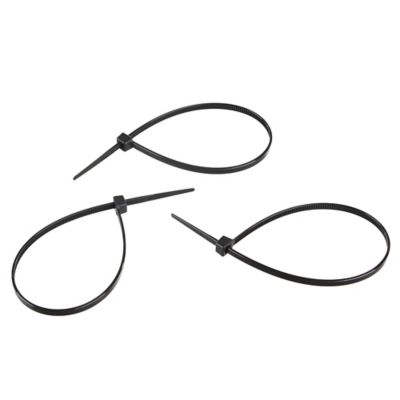 JobSmart 8 in. 40 lb. UV-Resistant Cable Ties, Black, 20 pk.