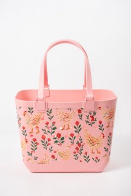 American Farm Company Floral Chicken Tote Bag