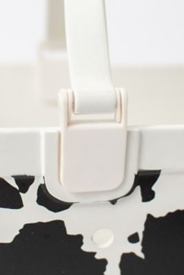 Image showing 4 th American Farm Company Cow Print Tote Bag