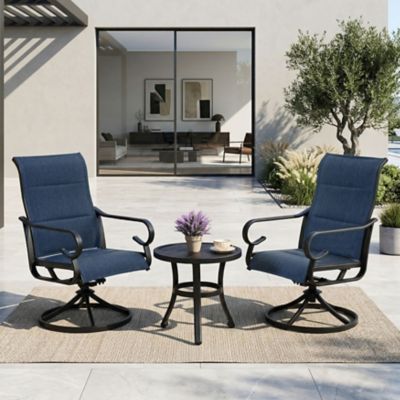 Nuu Garden 3 pc. Outdoor Dining Set with Textilene Chair and Side Table