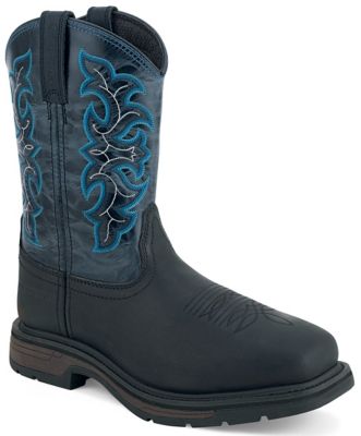 Product color Black Distress Foot/Cactus Navy Shaft