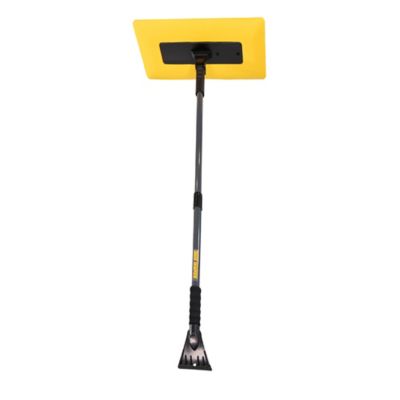 True Temper Foam Snow Brush and Scraper with Telescoping Handle