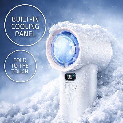 Image showing  Rechargeable Handheld Fan With Cooling Plate
