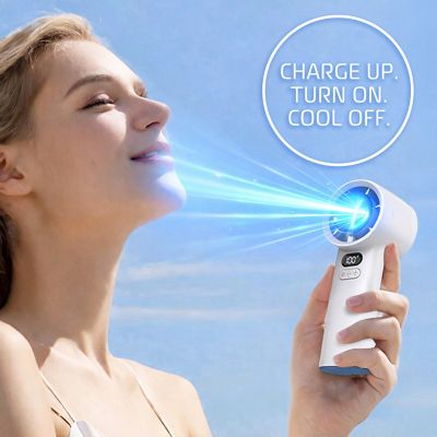 Image showing  Rechargeable Handheld Fan With Cooling Plate