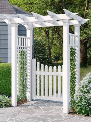 Image showing 1 th Vita Fairfield Arbor with Picket Gate