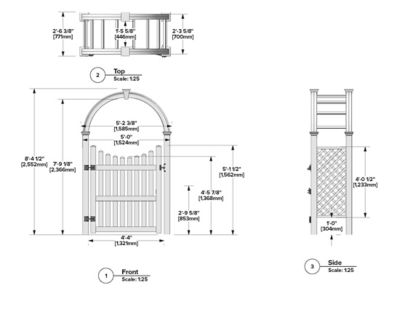 Image showing  Nantucket Legacy Arbor with 60 in. Gate