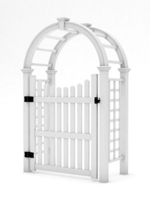 Vita Nantucket Deluxe Arbor with 60 in. Gate