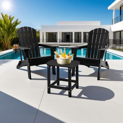 Image showing 2 th Upland HDPE Adirondack Side Tables,Weather-Resistant & Easy Assembly Patio End Table for Garden, Balcony, Porch