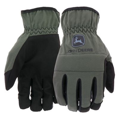 John Deere All Purpose Duck Canvas Utility Work Gloves with Padded Knuckles