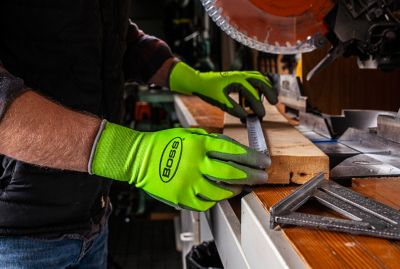 Image showing  Nitrile Coated Grip Work Gloves, 15 Pairs