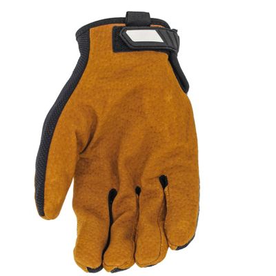 Image showing  Premium Pigskin Leather Palm Cut Resistant Work Glove with Mesh Fabric Back