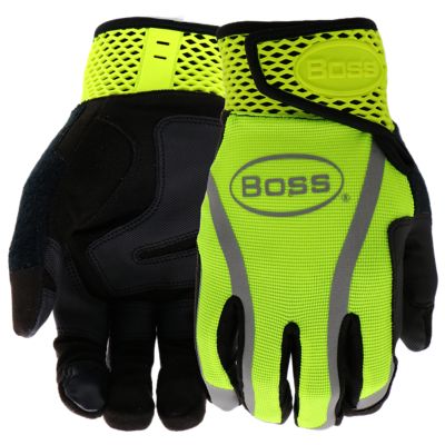 Boss Hi-Vis Breathable Utility Work Gloves
