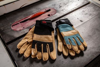 Image showing 3 th Boss Water Resistant Cowhide Leather Work Gloves with Adjustable Wrist