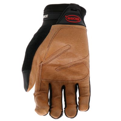 Image showing 5 th Boss Durable Padded Utility Leather Work Gloves