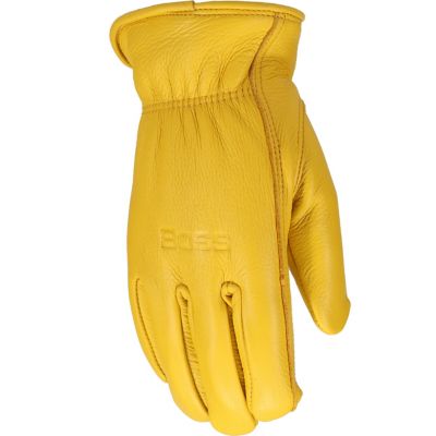 Image showing 5 th Boss Insulated Premium Deerskin Leather Work Gloves