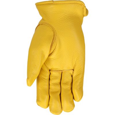 Image showing 6 th Boss Insulated Premium Deerskin Leather Work Gloves