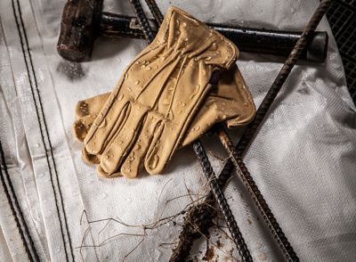 Image showing  Water Resistant Cowhide Leather Work Gloves