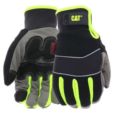 CAT Lined Water Resistant Touchscreen Work Gloves