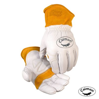 Caiman Premium Goat Grain TIG/MIG Welder's Glove with Wool Insulated Back