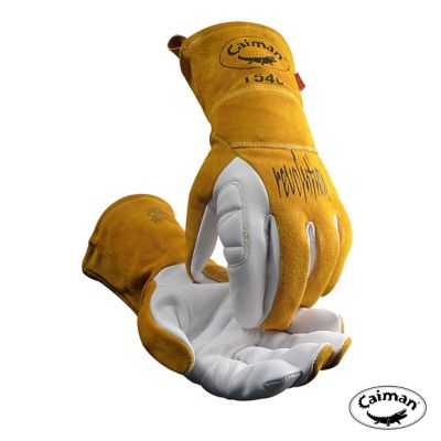 Caiman Premium Goat Grain TIG/Multi-Task Welder's Glove with Split Cowhide Back