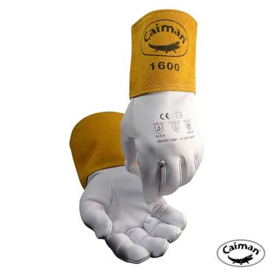 Caiman Premium Goat Grain TIG Welder's Glove with Extended Cuff