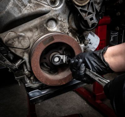 Image showing  16mm X 18mm 90T 12 pt. GearBox Double Flex Ratcheting Wrench