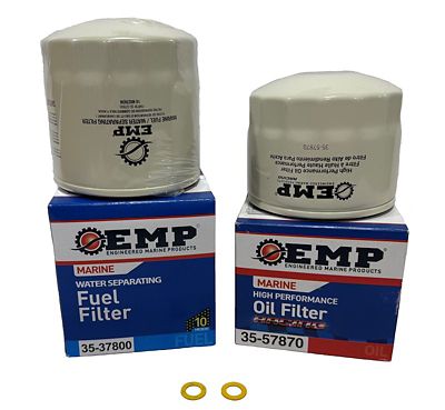 EMP - Engineered Marine Products Engine Service Kit, 100 Hour, All GM V6 & V8 with spin on fuel filter, 92-92712