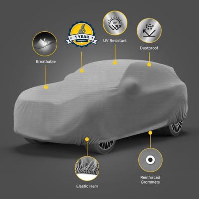 Image showing  Wagon Car Cover, Waterproof All-Weather UV Snow Protection with Lock, 176 in. to 189 in.