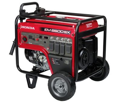 Image showing  7000/5500 W Electric and Recoil Start Gasoline Portable Generator with Bluetooth and CO-MINDER
