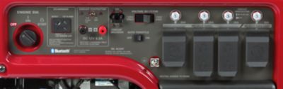 Image showing  7000/5500 W Electric and Recoil Start Gasoline Portable Generator with Bluetooth and CO-MINDER