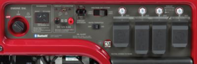 Image showing  7000/4500-Watt Electric and Recoil Start Gasoline Portable Generator with Bluetooth and CO-MINDER